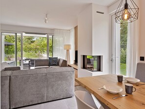 Living area - Wellness cottage with sauna by the sea (Kamperland)