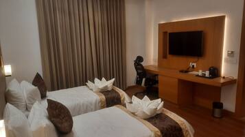 Deluxe kamer, 1 twee- of 2 eenpersoonsbedden, uitzicht op park