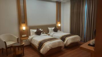 Deluxe kamer, 1 twee- of 2 eenpersoonsbedden, uitzicht op park