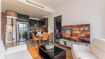 Deluxe appartement, 2 slaapkamers, uitzicht op de stad