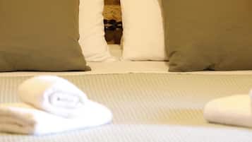 Apartamento, 1 cama de casal e sofá-cama, para não fumantes, vista para o pátio | Roupas de cama de algodão egípcio, roupas de cama premium