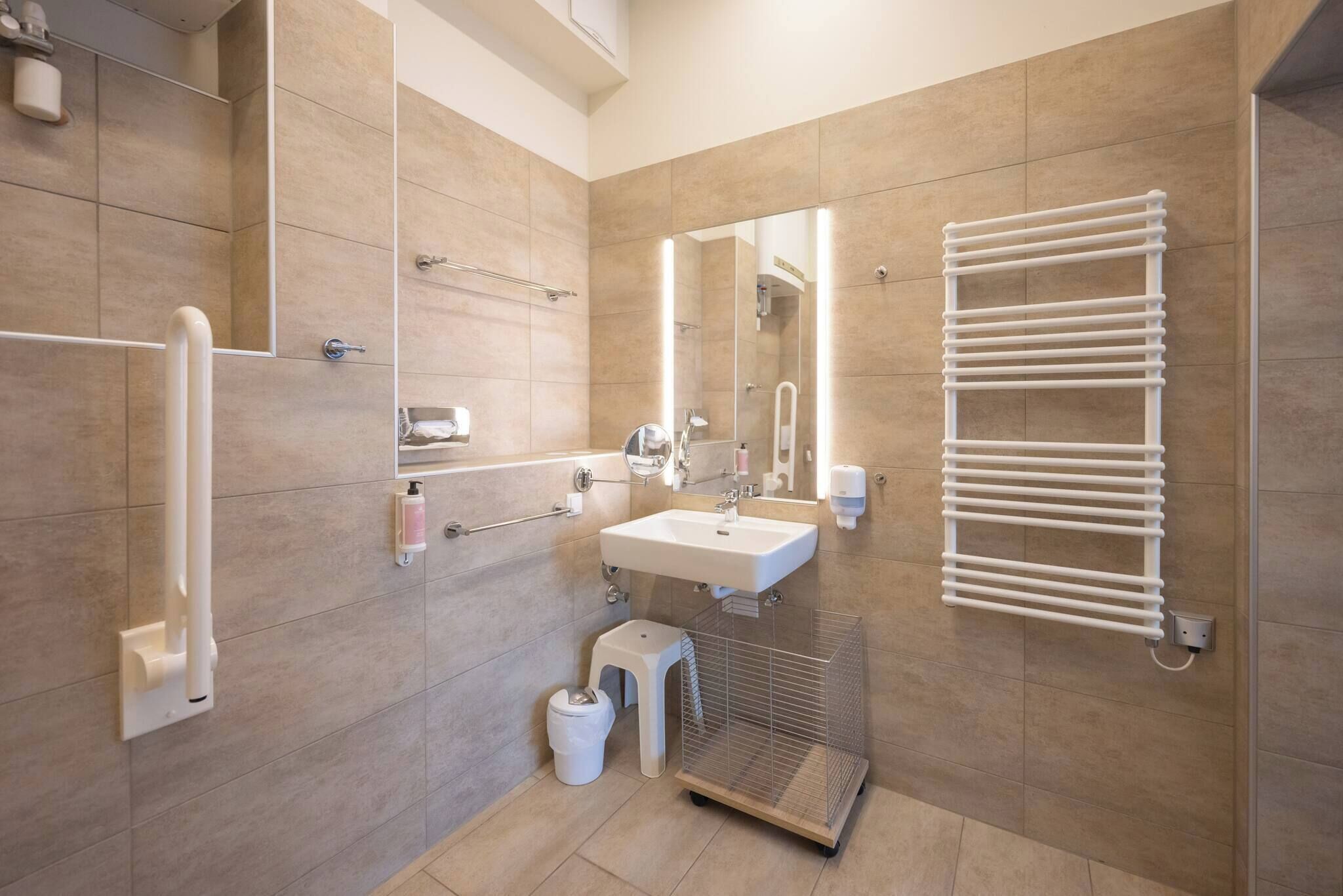 Shower, hair dryer