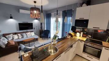 House (Four bedroom Villa) | Private kitchen | Fridge