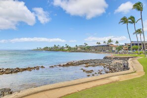 Beach nearby - Unobstructed Oceanfront Bliss! Kauai Condo (Koloa)