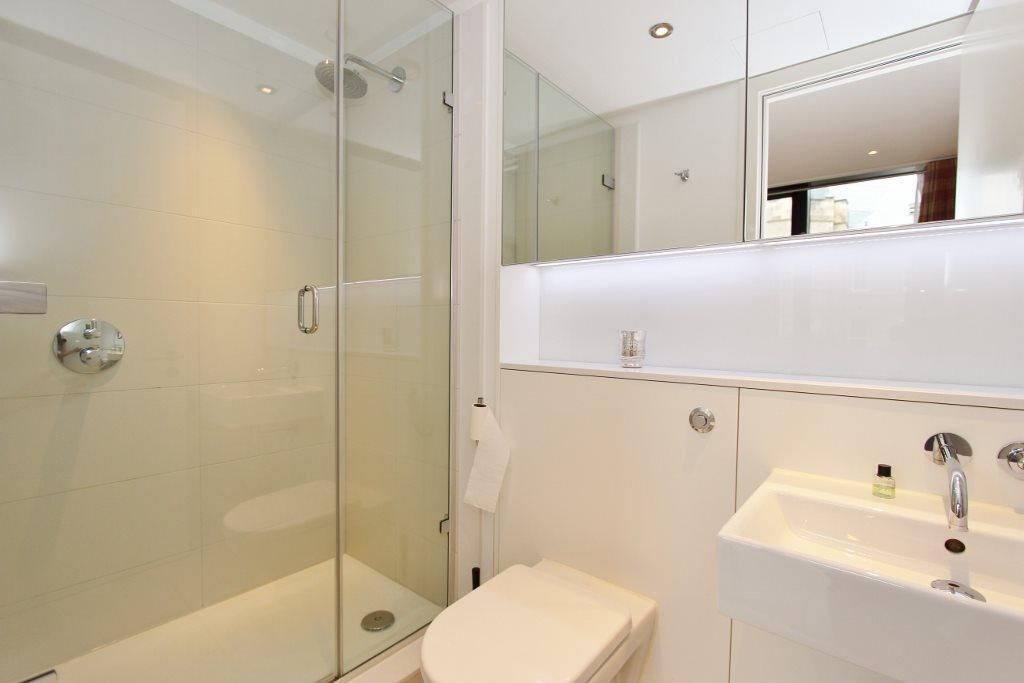 Hair dryer, bidet, towels, soap