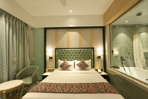 Exclusieve tweepersoonskamer, uitzicht op de stad | Badkamer