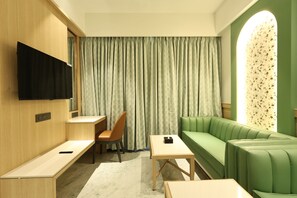 Signature suite, uitzicht op de stad | Woonruimte