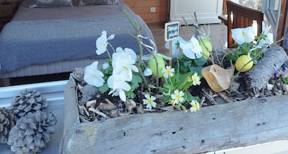 Chambre d'hÎtes bachole, entrée indépendante du chalet, accÚs à une cuisine
