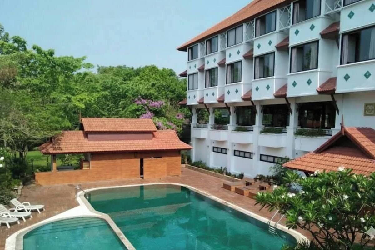 Quadruple Room, Pool View | Pool