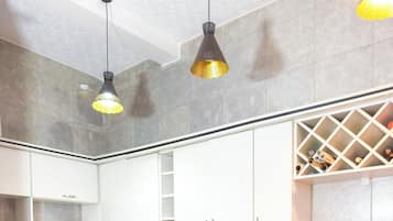 Apartment, Balkon, Gartenblick | Eigene Küche