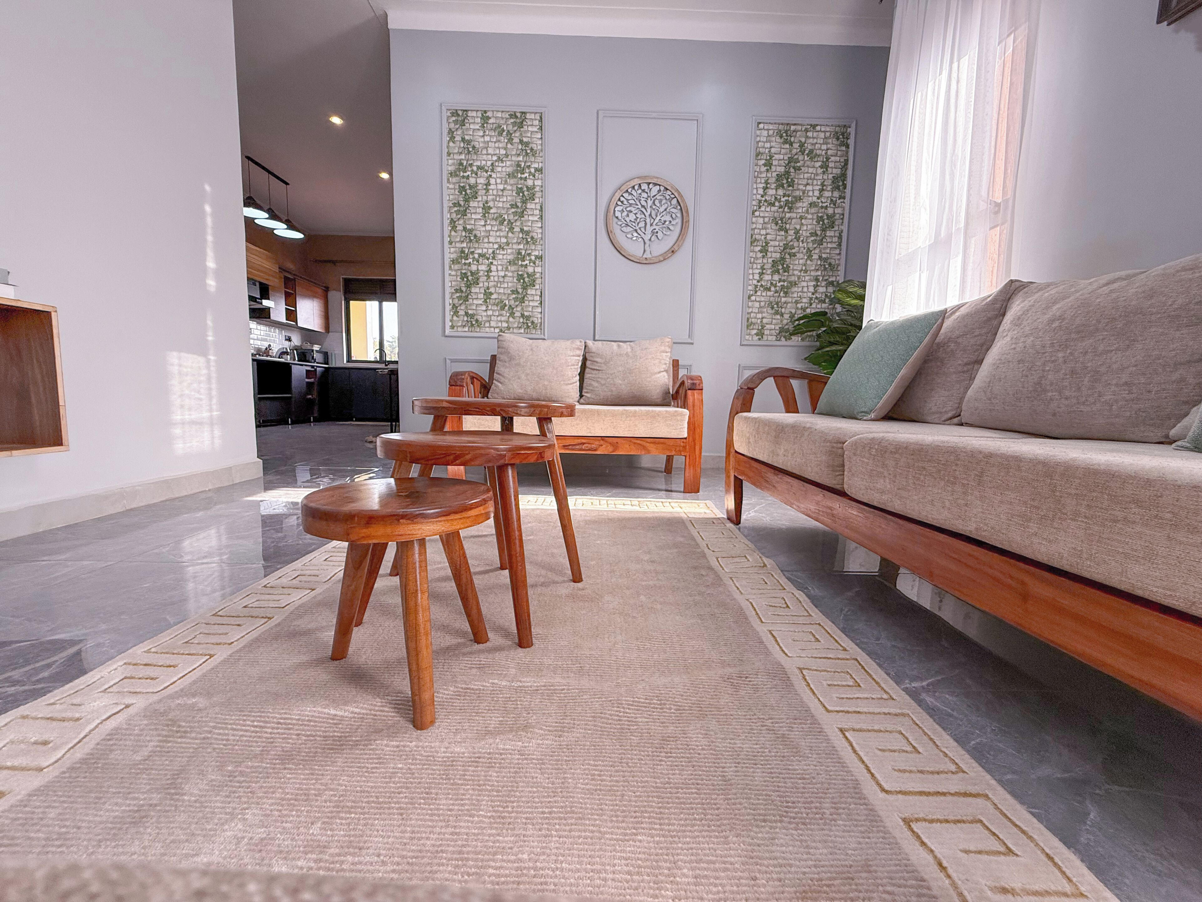 Appartement, uitzicht op de stad | Woonruimte