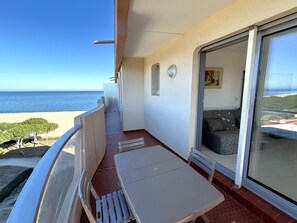 Outdoor dining - Apartment with sea and mountain view - 4 guests (Argelès-sur-Mer)