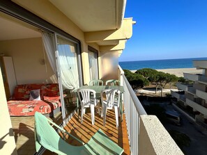 Outdoor dining - Apartment sea and mountain view - 4 guests (Argelès-sur-Mer)