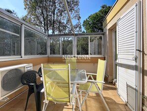 Outdoor dining - Apartment with AC near beach - 4 guests (Argelès-sur-Mer)