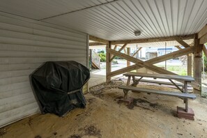 屋外ダイニングエリア