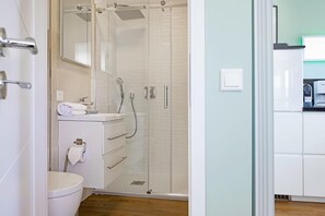 Shower, hair dryer - Comfortable vacation apartment Dünenloft with balcony in List on Sylt with dune view (List auf Sylt)