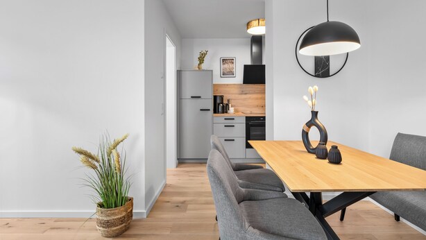 Dining - The View C08 Hygge am Deich – Garden Furniture, Parasol, Shared Sauna, Parking (Dagebüll)