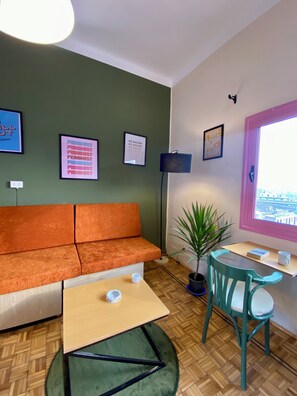 Living area - Top floor apartment with breathtaking views, Central Cairo (Cairo Governorate)