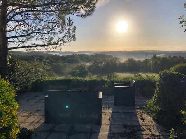 Terrace/patio - Vrbo Property (Celles)