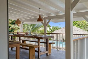Outdoor dining - Villa Bix Kay - Three Bedroom Villa, Sleeps 7 (Les Anses-d'Arlet)