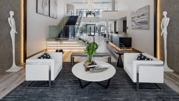 Leilighet, terrasse | Lobby