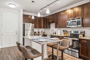 Apartamento, patio | Cocina privada | Cafetera o tetera