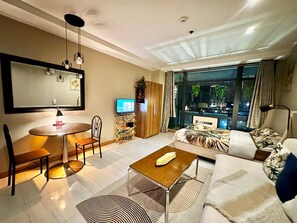 WiFi, bed sheets - Studio w/ Balcony @ Poblacion, Makati | Pool, Gym & Sauna (Makati)