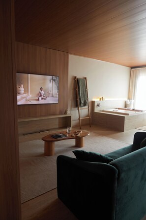 Suite de lujo, vista a la playa | Interior