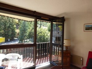 Interior - Ski-in/ski-out studio with balcony (Enchastrayes)