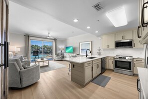 Dishwasher, dining tables - Beach Resort 210 - Scenic Gulf Drive! Massive Lagoon Pool! Step to the Beach! (Miramar Beach)