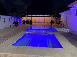 Outdoor pool, a heated pool - Serene studio in wonderful Plantation location, take a splash on relaxing pool (Plantation)