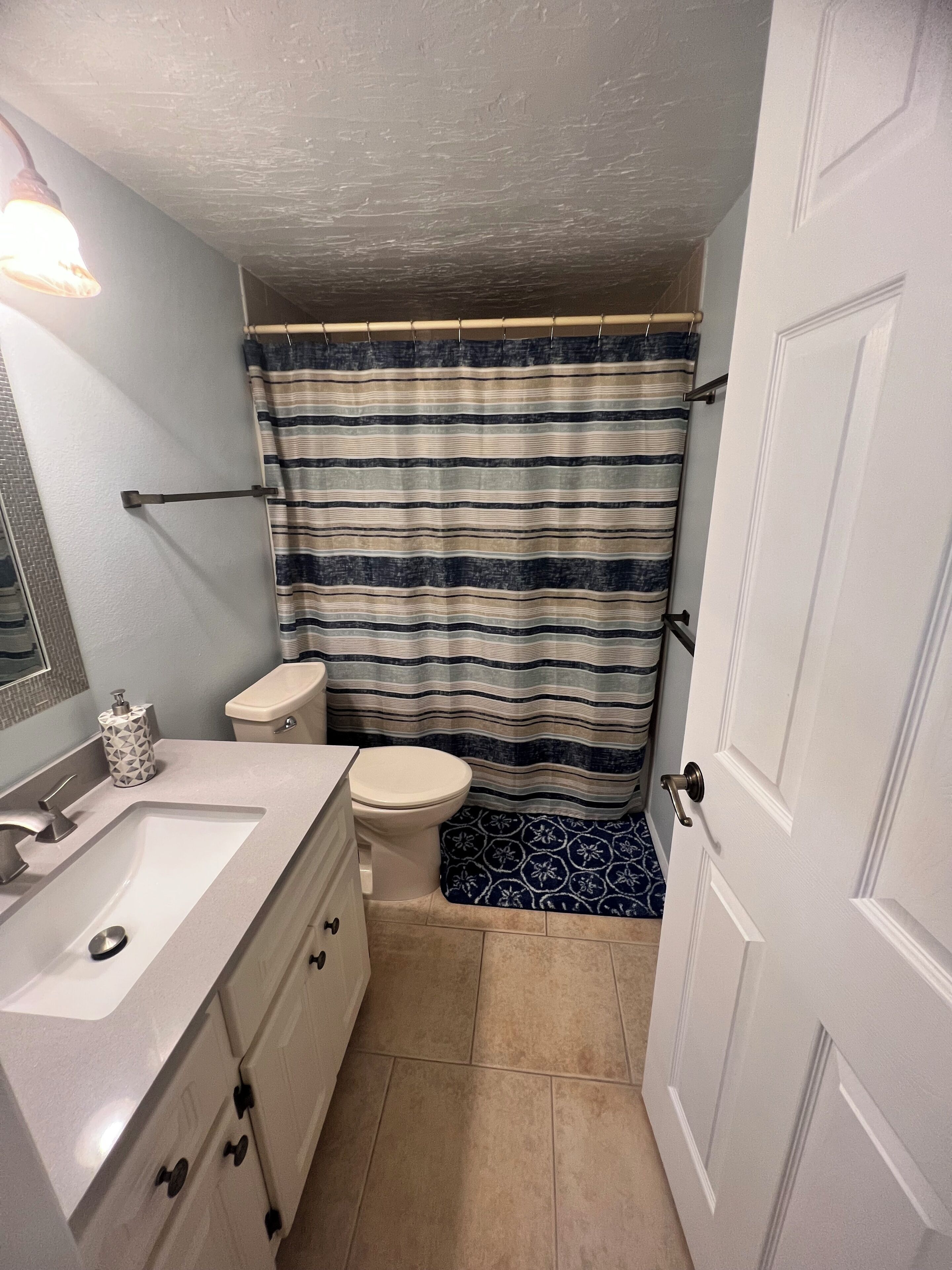 Towels, soap, toilet paper