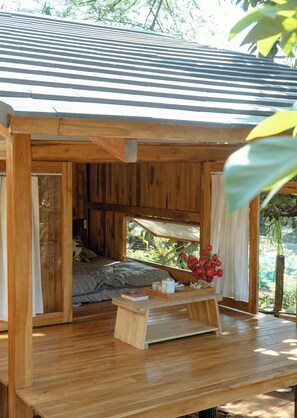 Bungalow de estilo japonés, vistas al jardín | Wifi gratis