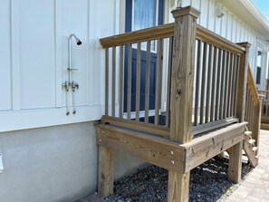 Exterior detail - New listing - 20% off! Brand new house. Boat parking. Gulf view, steps to beach. (Port St. Joe)