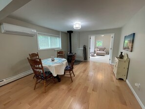 Dining - Walk to Beach! Spacious 4-bedroom Retreat with Outdoor Shower & Private Patio (Narragansett)