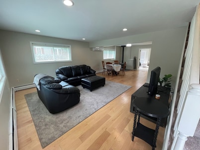 Walk to Beach! Spacious 4-bedroom Retreat with Outdoor Shower & Private Patio