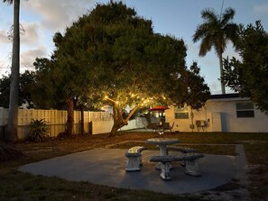 Terrace/patio - Cozy, quiet guest house with AC in vibrant Hollywood. (Hollywood)