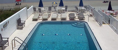 Comfort Studio Suite | Pool | Outdoor pool, pool umbrellas, sun loungers