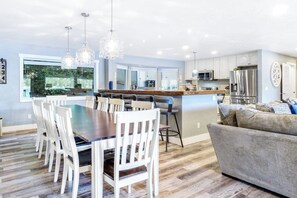 Dining - Stunning home with Canal Views, Game Room, Furnished Deck, Hot Tub & Patio (Union)