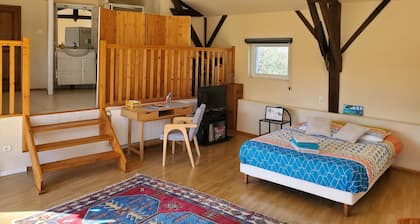 Appart. 1 chambre dans cadre idyllique à 10 km de Marciac Petit déjeuner compris