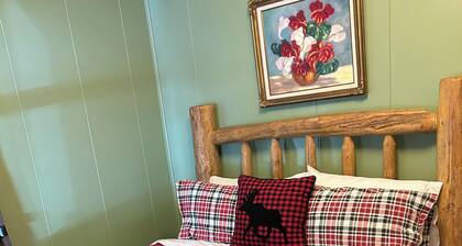 Cozy cabin in the woods with internet, hot tub,fire pit, grille, gas stove