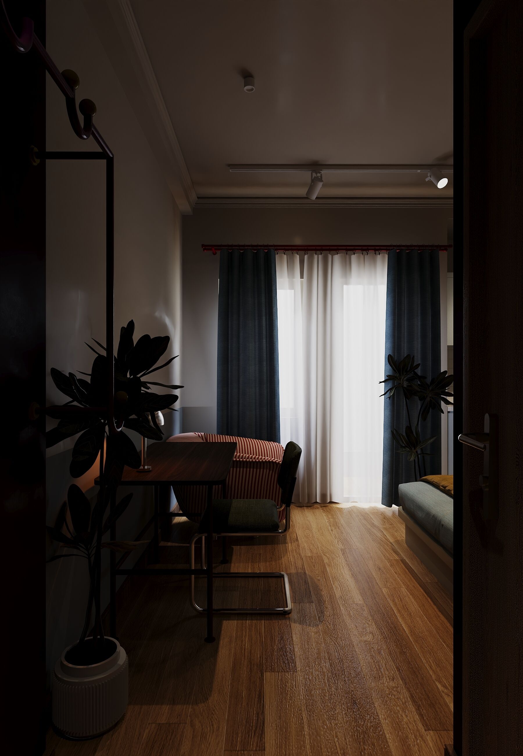 Executive-Studio, Kochnische | Schreibtisch, laptopgeeigneter Arbeitsplatz, kostenloses WLAN