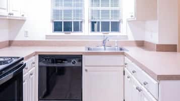 Microwave, oven, stovetop, dishwasher