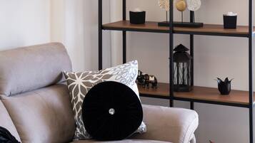 Luxury Duplex, Sea View | Living area