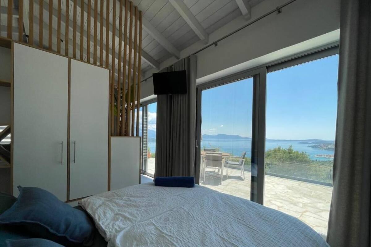Deluxe Villa, Deniz Manzaralı | Mısır pamuklu çarşaf takımı, kaliteli yatak takımı 