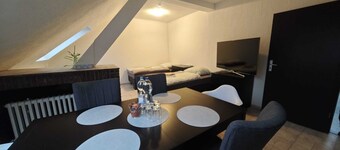 Bright 3-room apartment with 7 beds