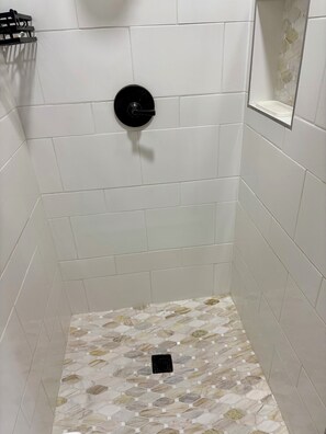 Shower - Wonderful 2-bedroom house with Zonal Mini Splits , tree lined nieghborhood (Phoenix)