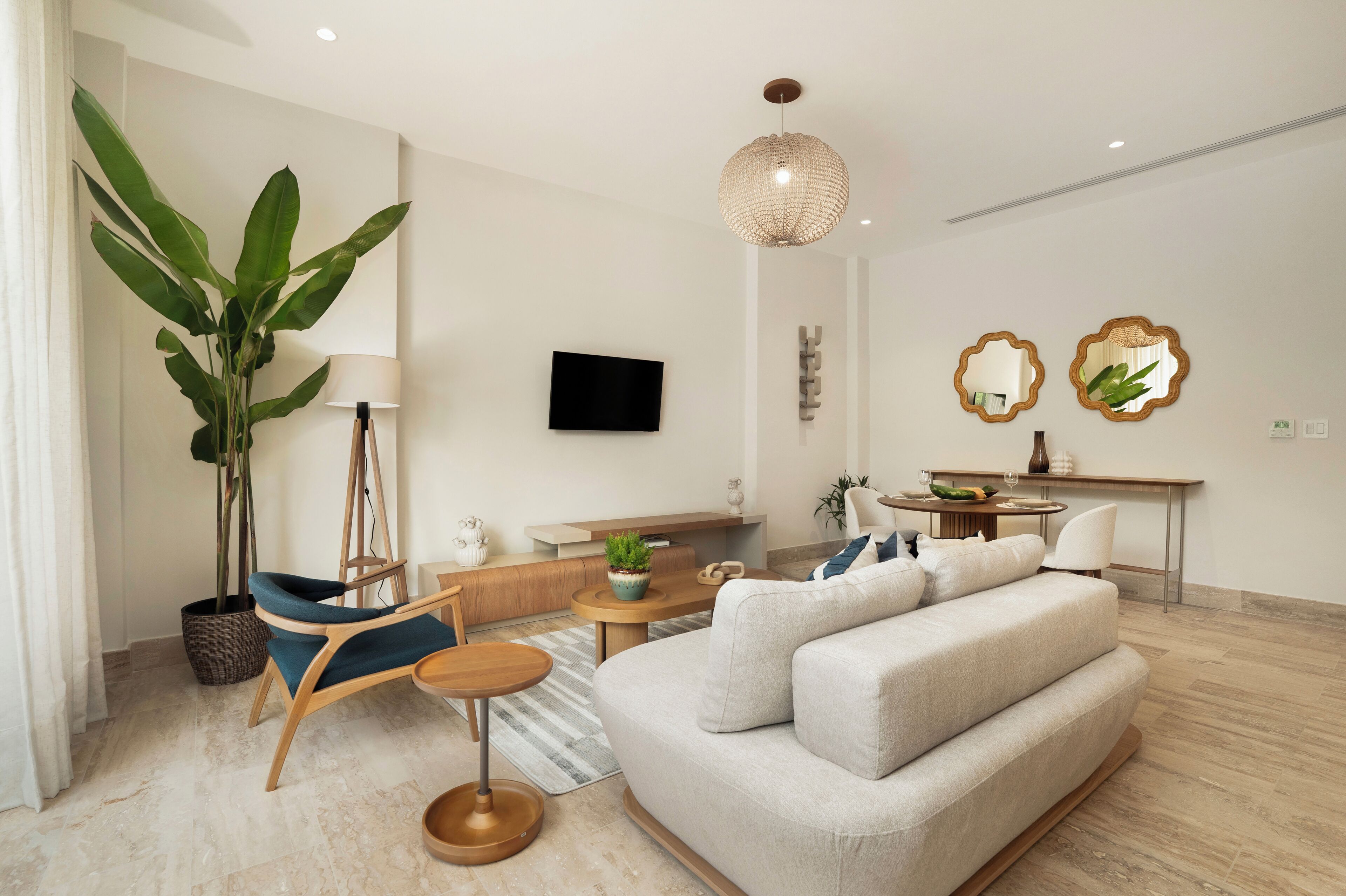 Luksus-loftsværelse - balkon - udsigt til have | Opholdsområde