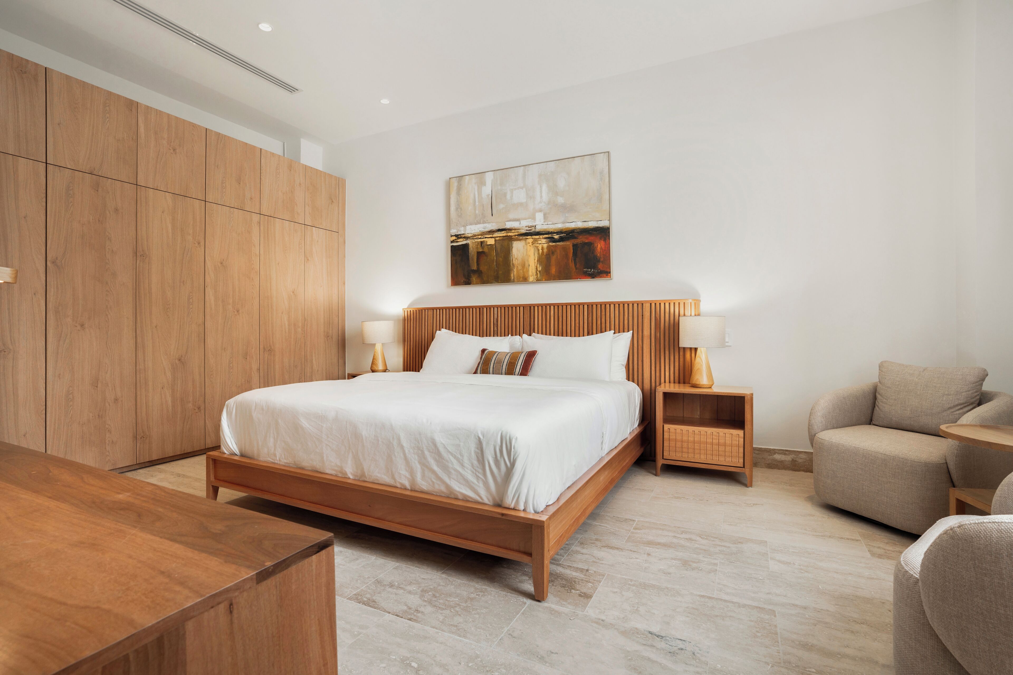 Luksus-loftsværelse - balkon - udsigt til have