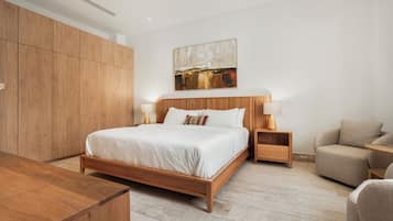 Luksus-loftsværelse - balkon - udsigt til have